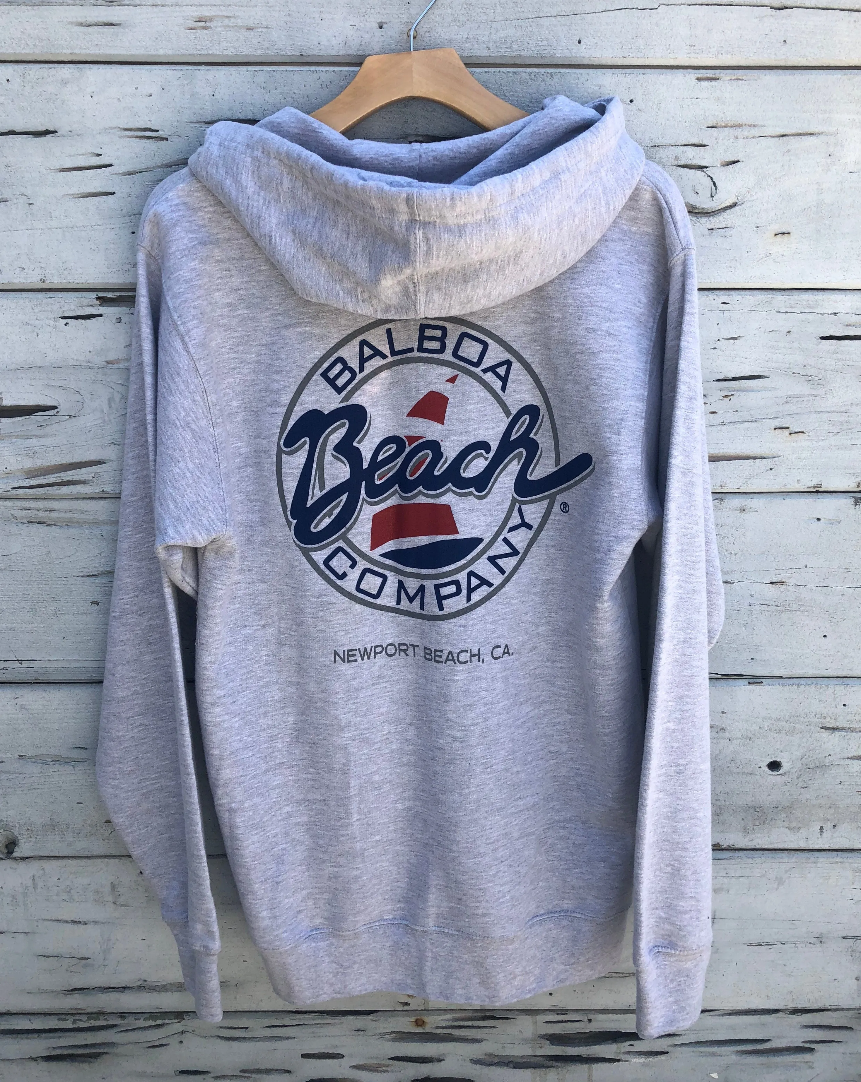 Beach Co. Zip Hoodie Heather Gray
