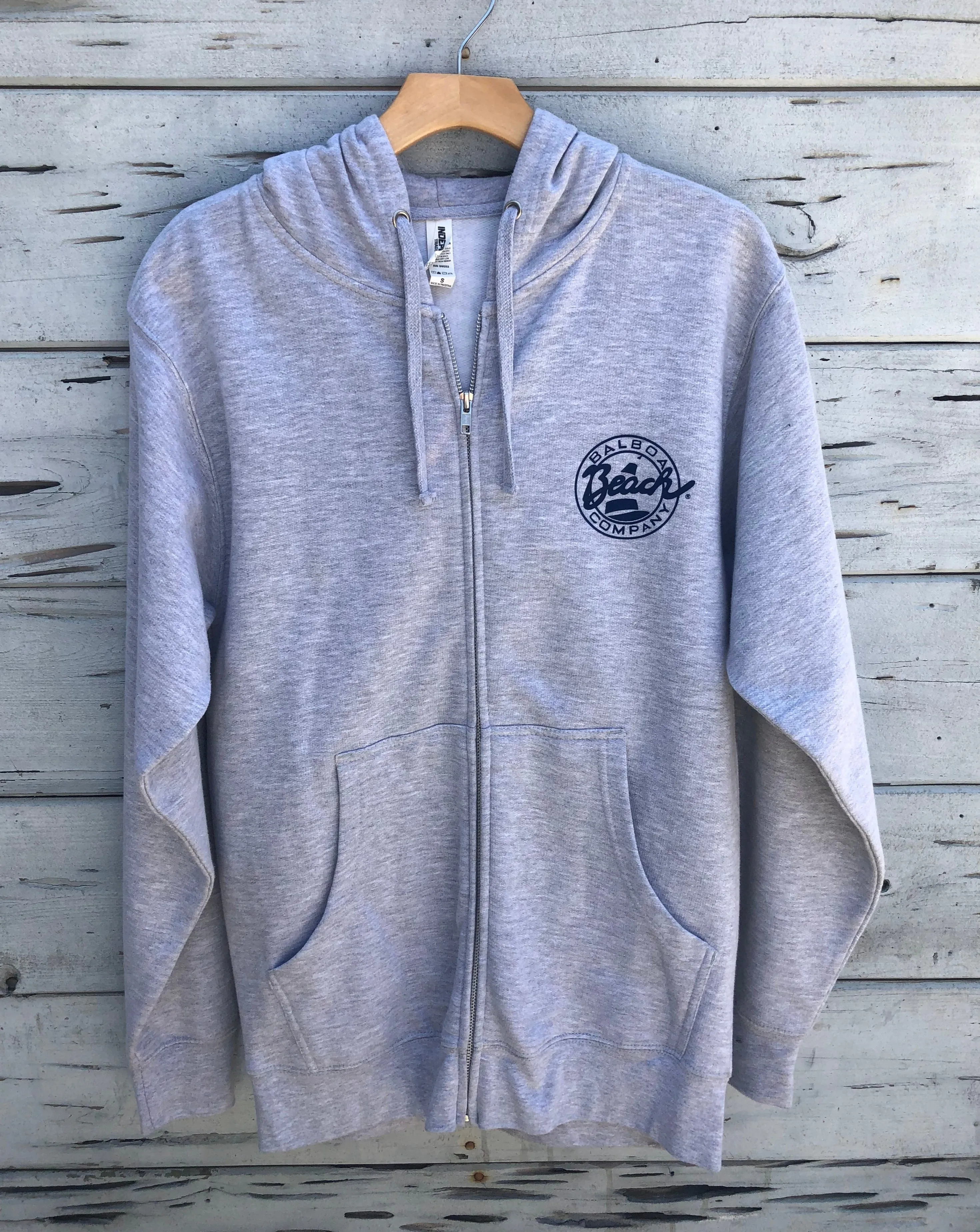 Beach Co. Zip Hoodie Heather Gray