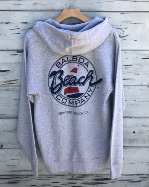 Beach Co. Zip Hoodie Heather Gray