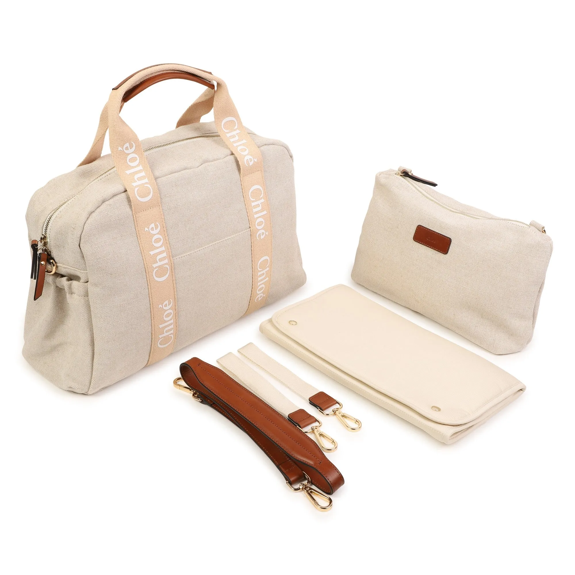 Beige Baby Changing Bag