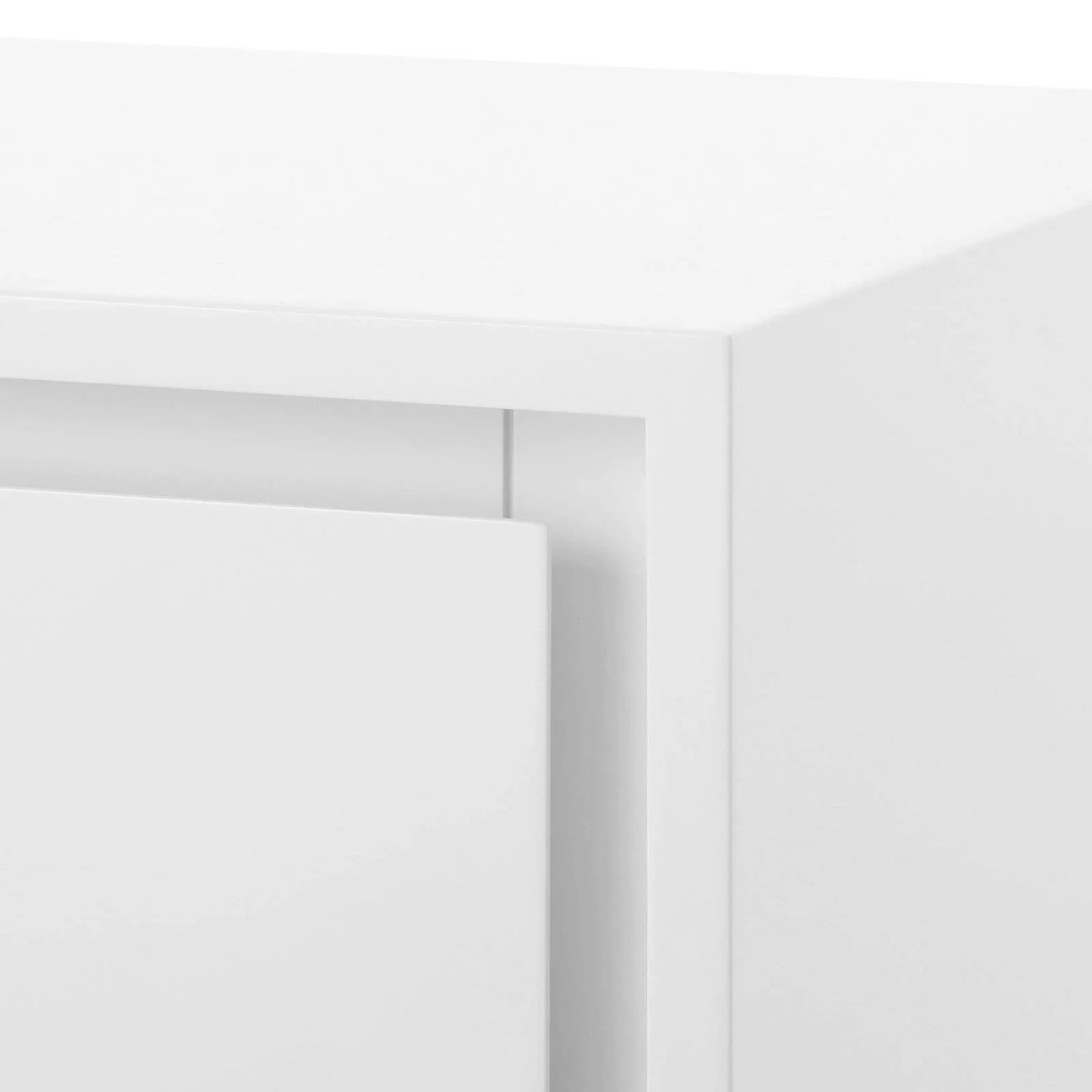 Bergamo 3-Drawer Side Table / White Pearl
