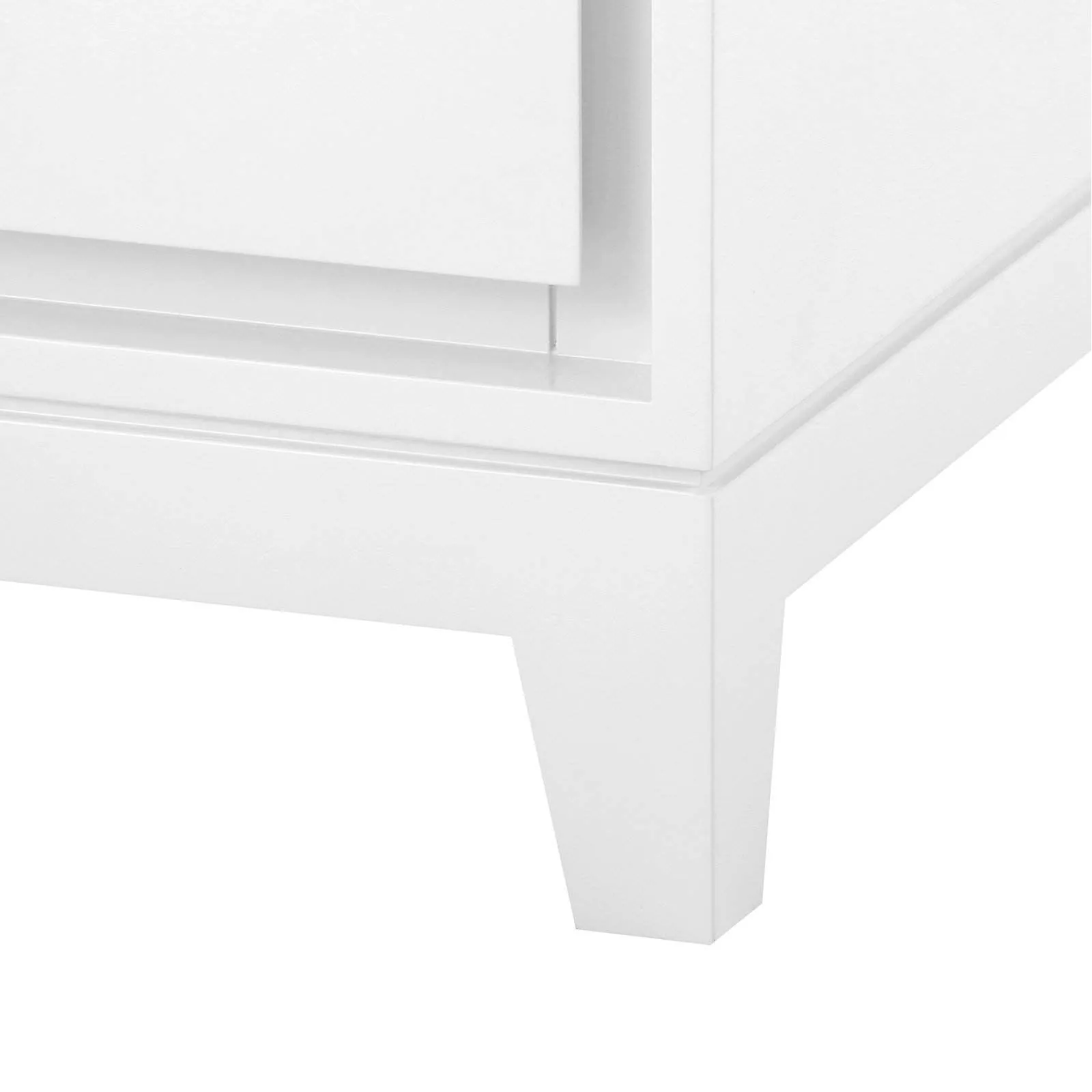 Bergamo 3-Drawer Side Table / White Pearl