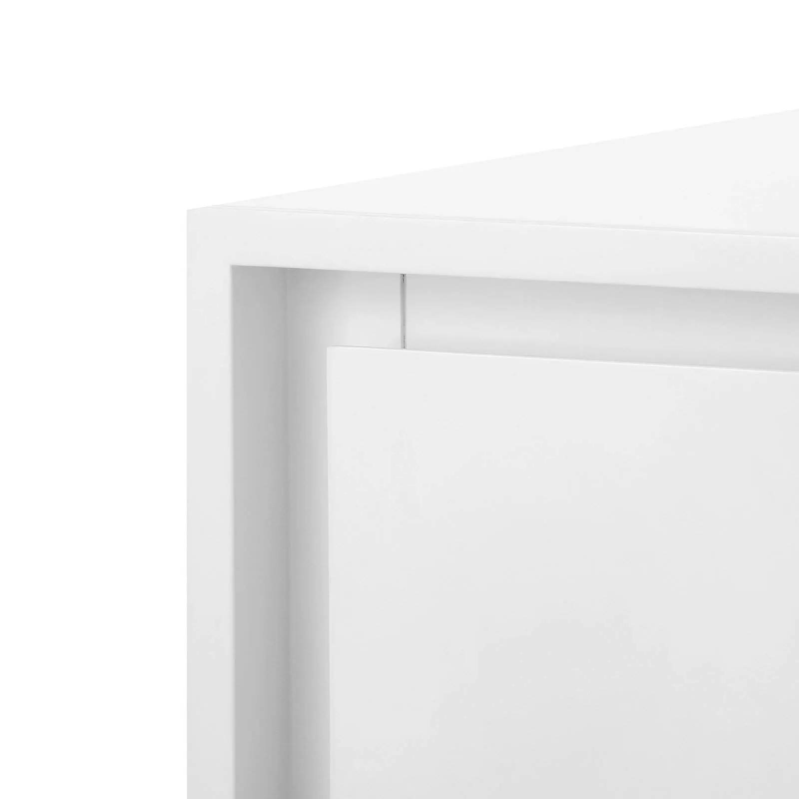 Bergamo 3-Drawer Side Table / White Pearl