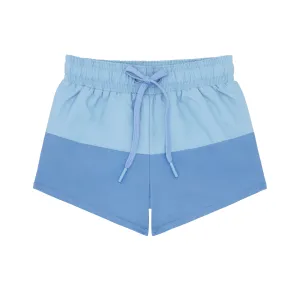 Bermuda Blue Boardie Swim Trunks
