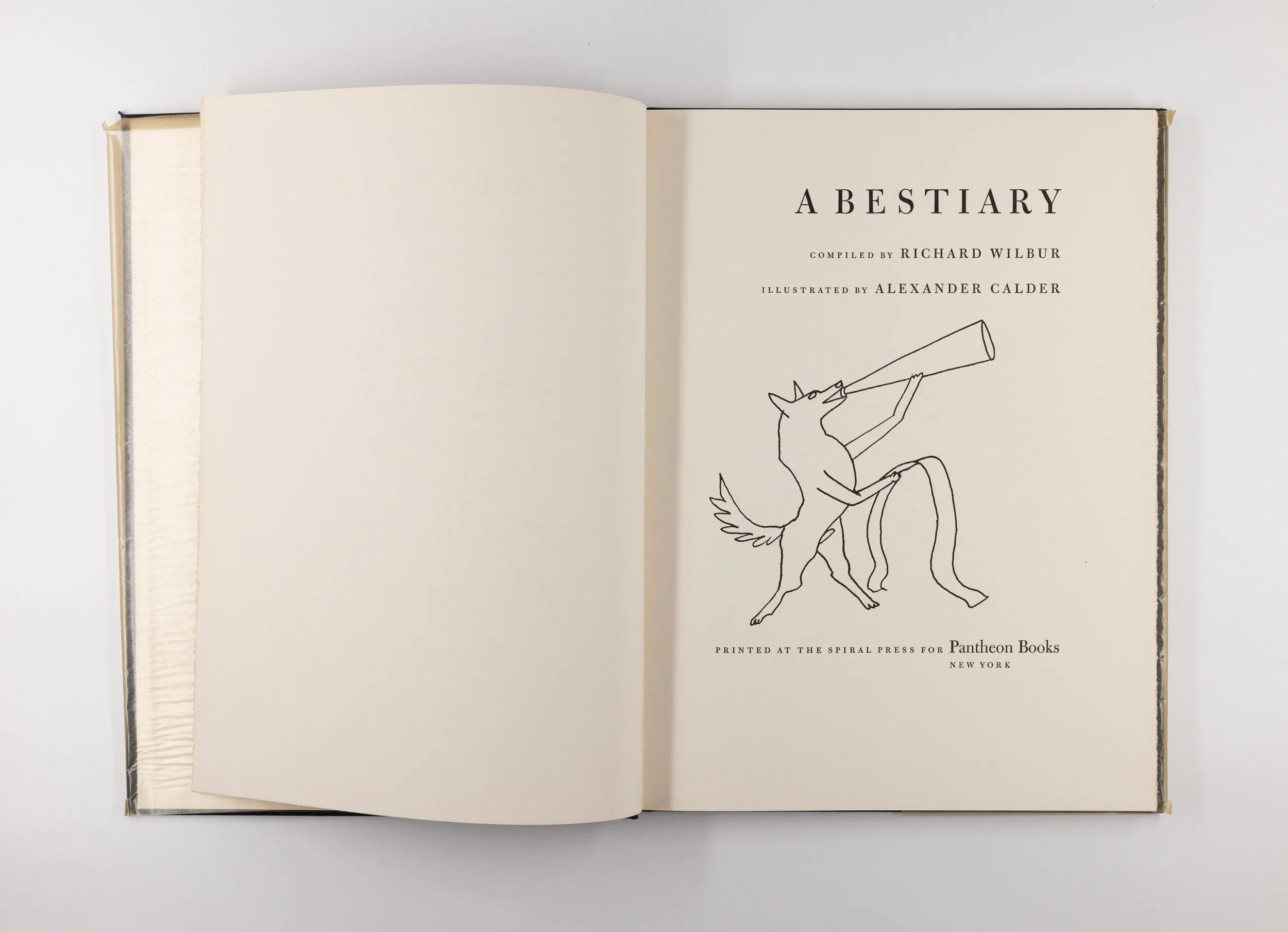 Bestiary – Richard Wilbur, Alexander Calder [Signed, 1st Ed.]