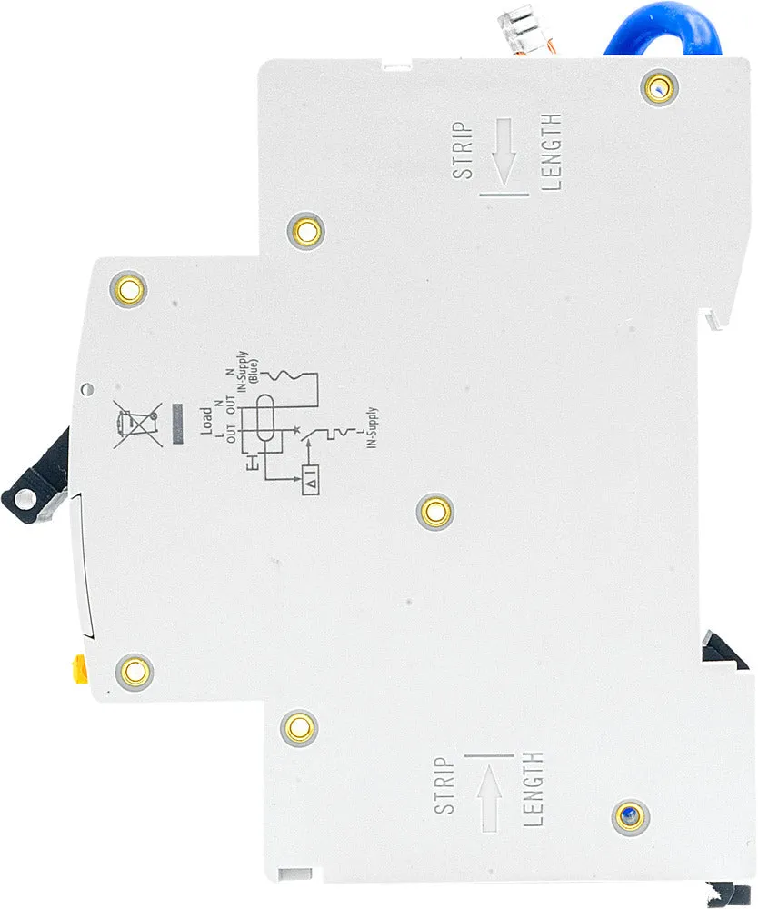 BG CUCRB6 6A SP 1 Module B Curve 6kA 30mA Type AC Compact RCBO