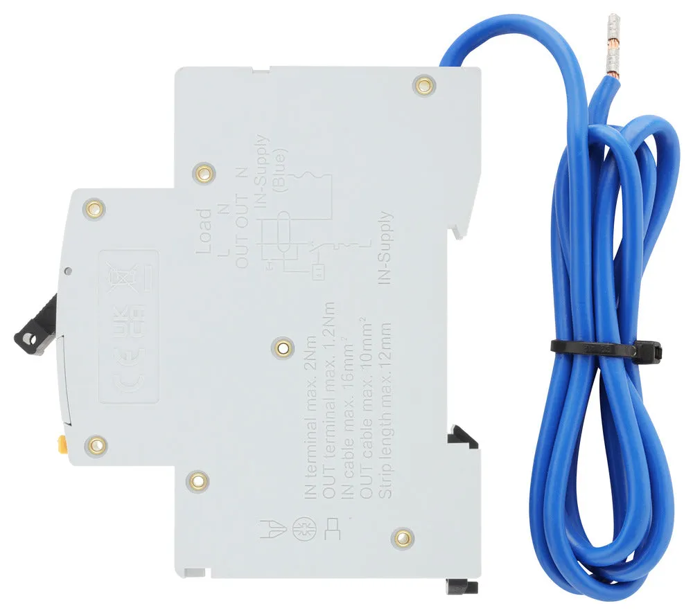 BG CUCRC16A 16A SP 1 Module C Curve 6kA 30mA Type A Compact RCBO
