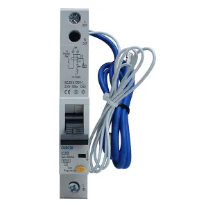 BG CUCRC20 20A SP 1 Module C Curve 6kA 30mA Type AC Compact RCBO