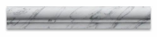 Bianco Carrara White Marble Polished 1 7/8 X 12 OG-1 Chair Rail Molding