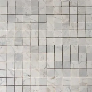 Bianco Venatino Marble 2X2 Polished Mosaic Tile - STANDARD QUALITY - Lot of 20 Sheets