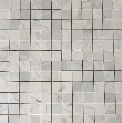 Bianco Venatino Marble 2X2 Polished Mosaic Tile - STANDARD QUALITY - Lot of 20 Sheets