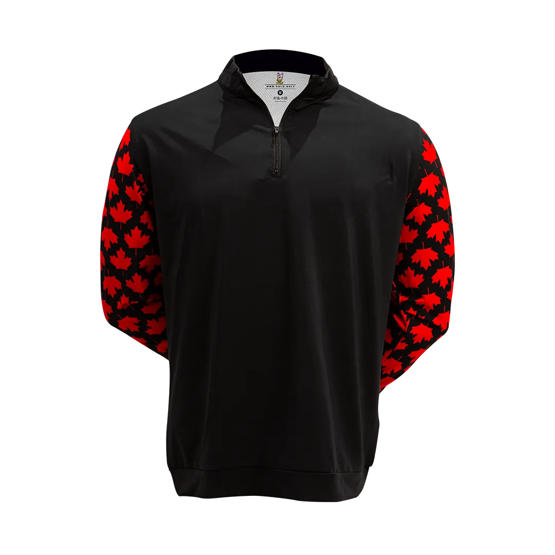 Black Canada Quarter Zip