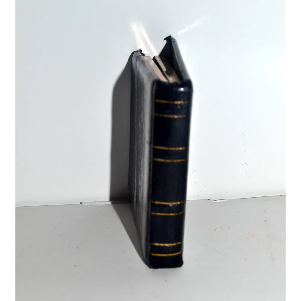 Black Leather Book Compact By Volupte