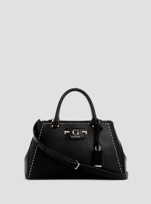 Black Nastra Society Satchel Bag