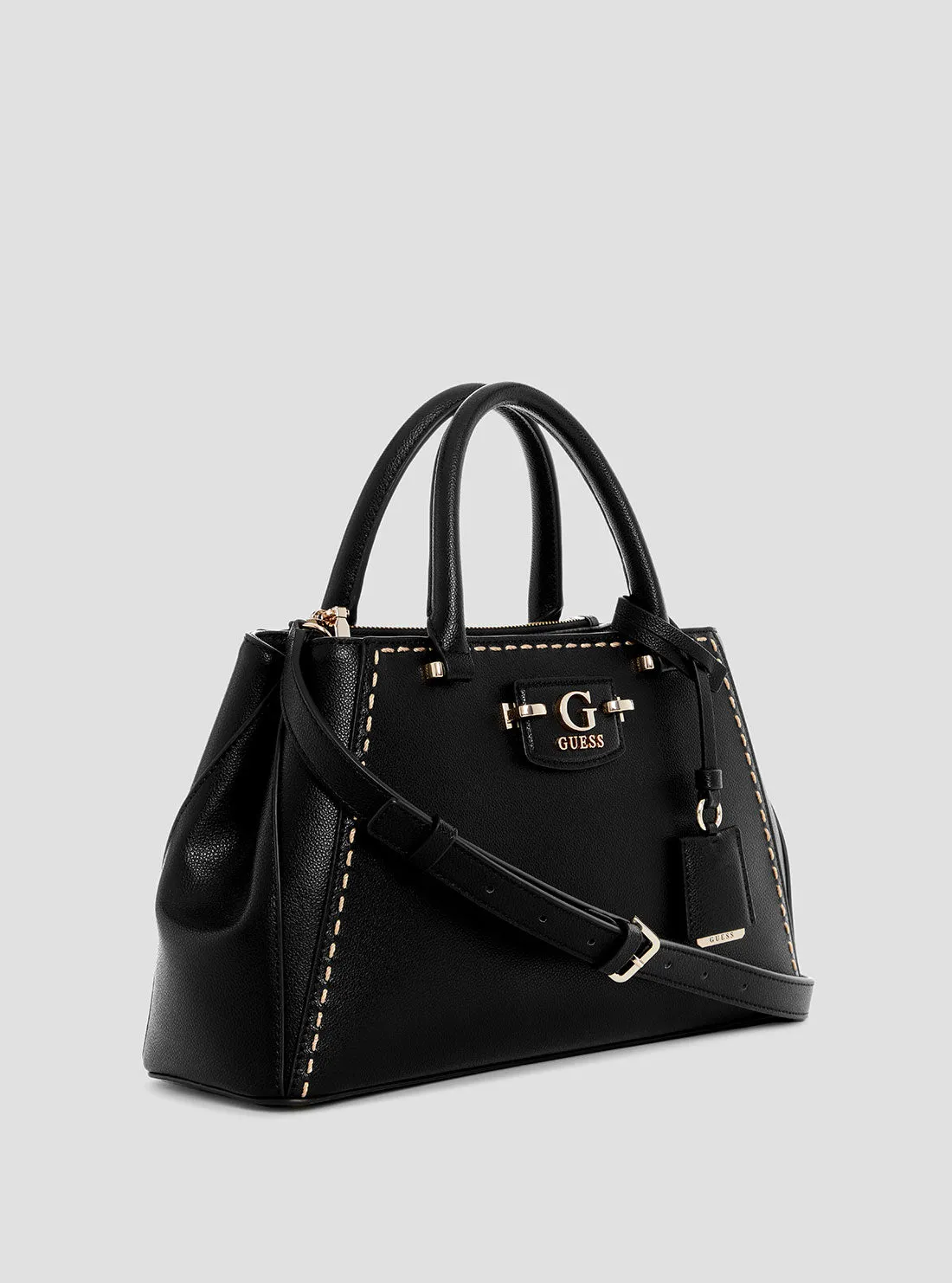 Black Nastra Society Satchel Bag
