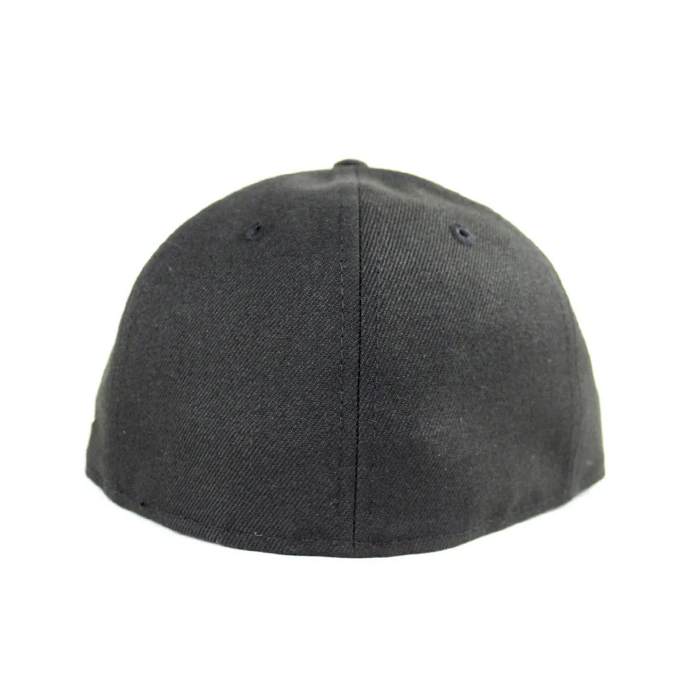 Blank New Era 59Fifty FItted Hat (Black Gray Under Brim)