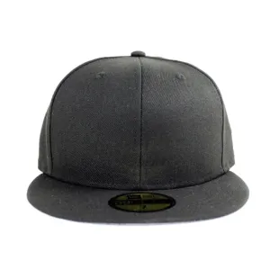 Blank New Era 59Fifty FItted Hat (Black Gray Under Brim)