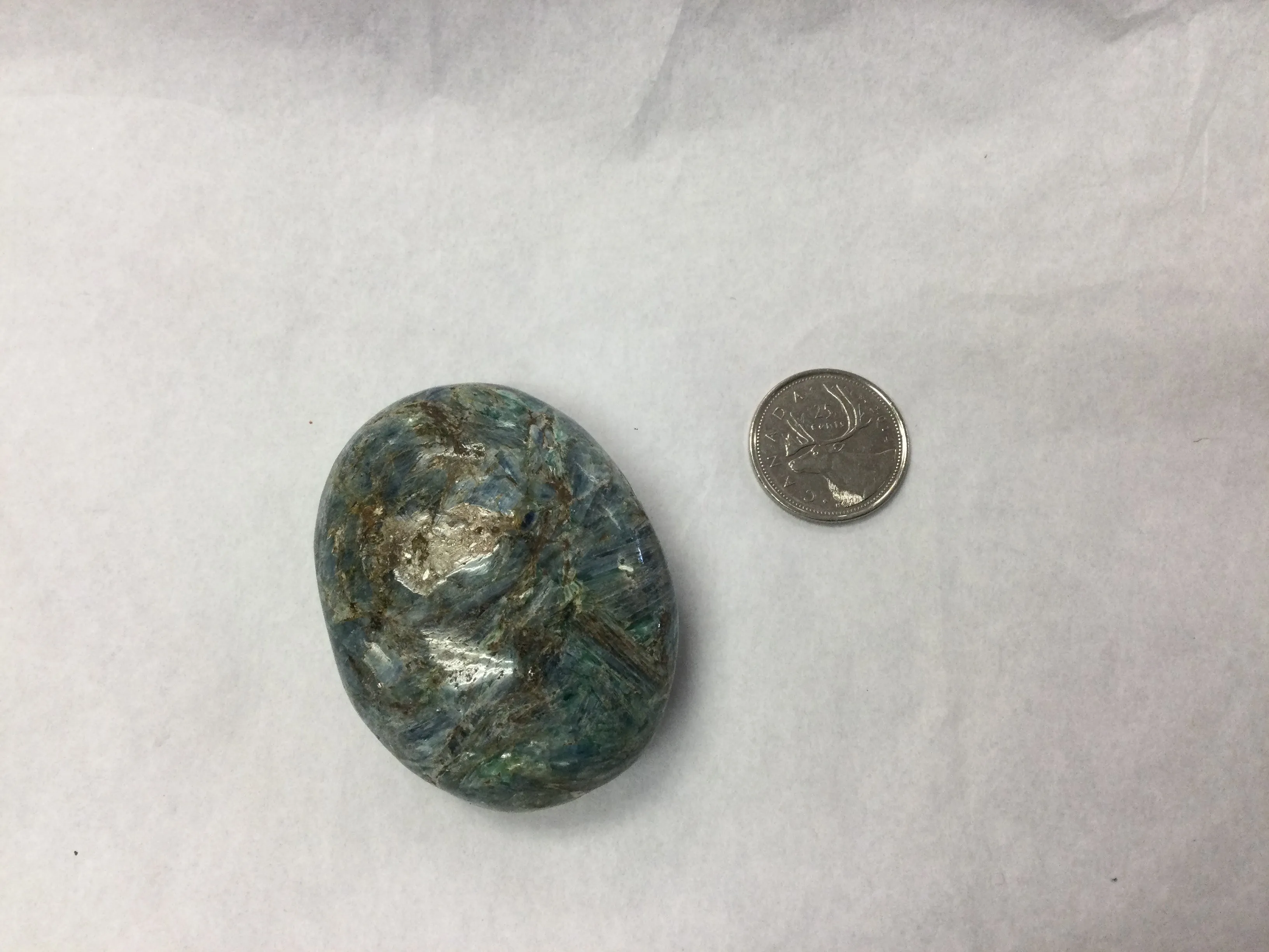 Blue Kyanite Palmstone