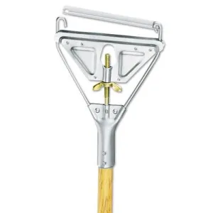 Boardwalk Spring Grip Metal Head Mop Handle, 60 in, Double-Lacquered, 609