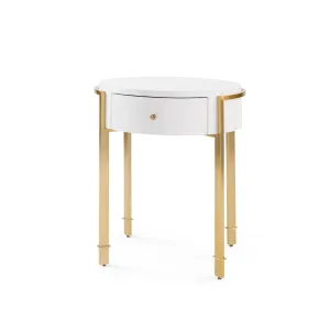 Bodrum Side Table / Vanilla
