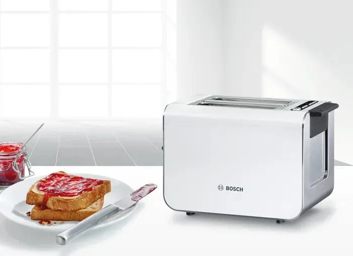 Bosch 2 Slice Compact toaster Skyline White TAT8611N