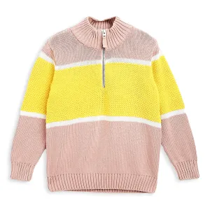 Braid Motif Sweater