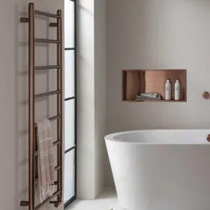 Bronze Towel Radiator 1200mm x 500mm – Dual Fuel