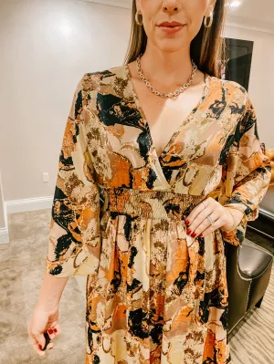 Brown Black Geode Maxi