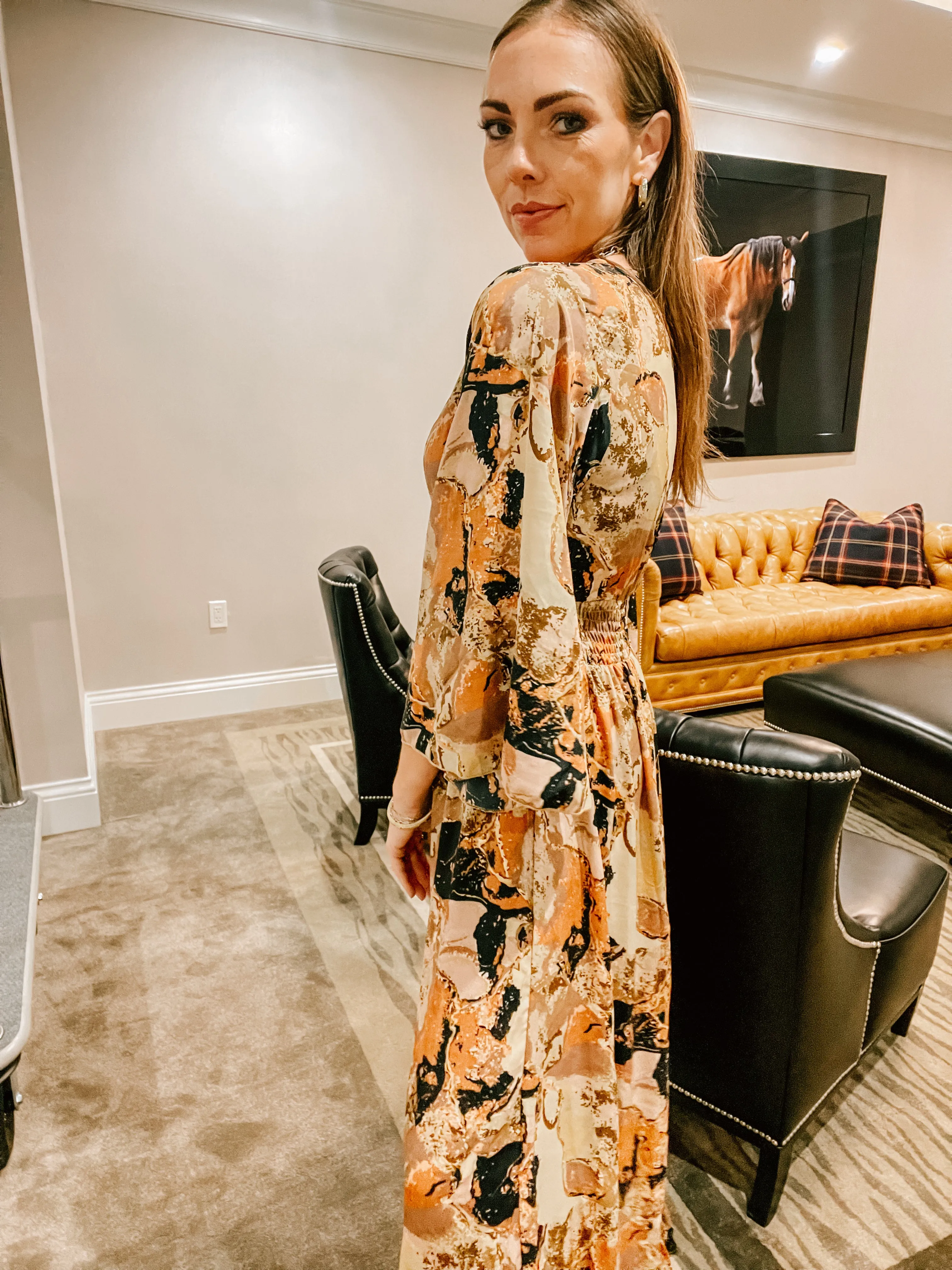 Brown Black Geode Maxi