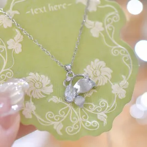 Brushed Butterfly Necklace