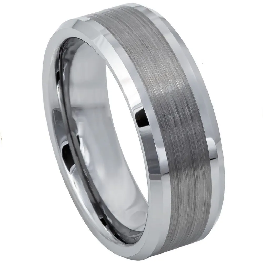 Brushed Center Beveled Edge