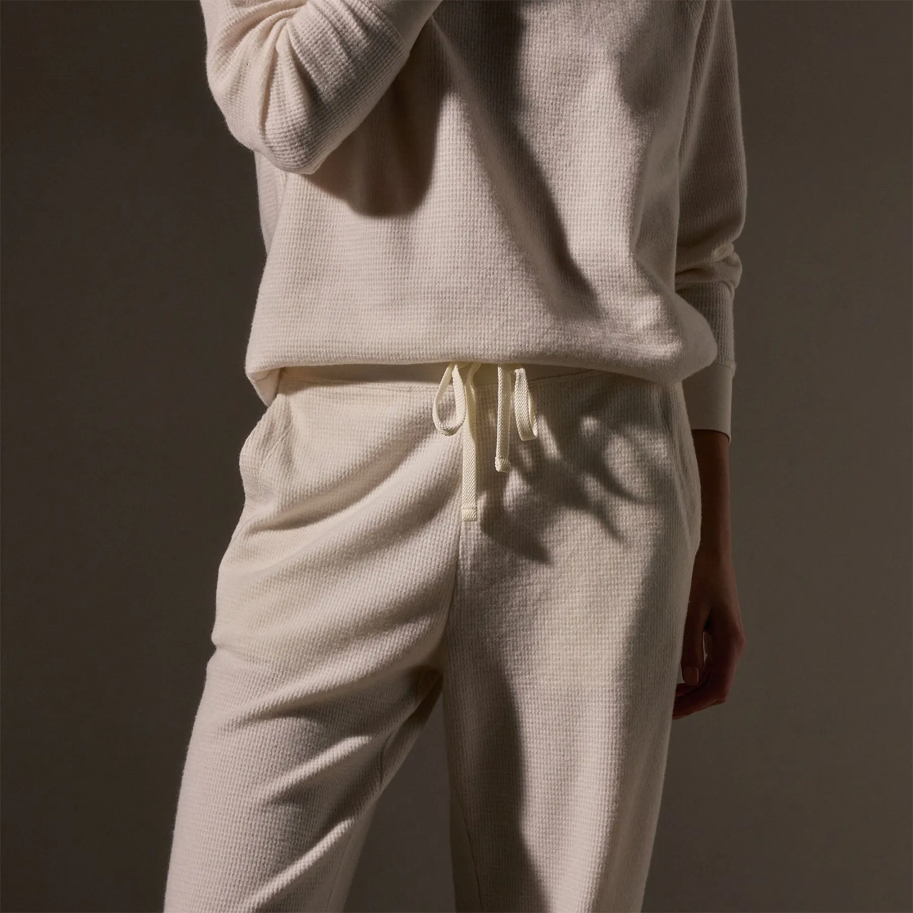 Brushed Thermal Sweat Pant - Oyster