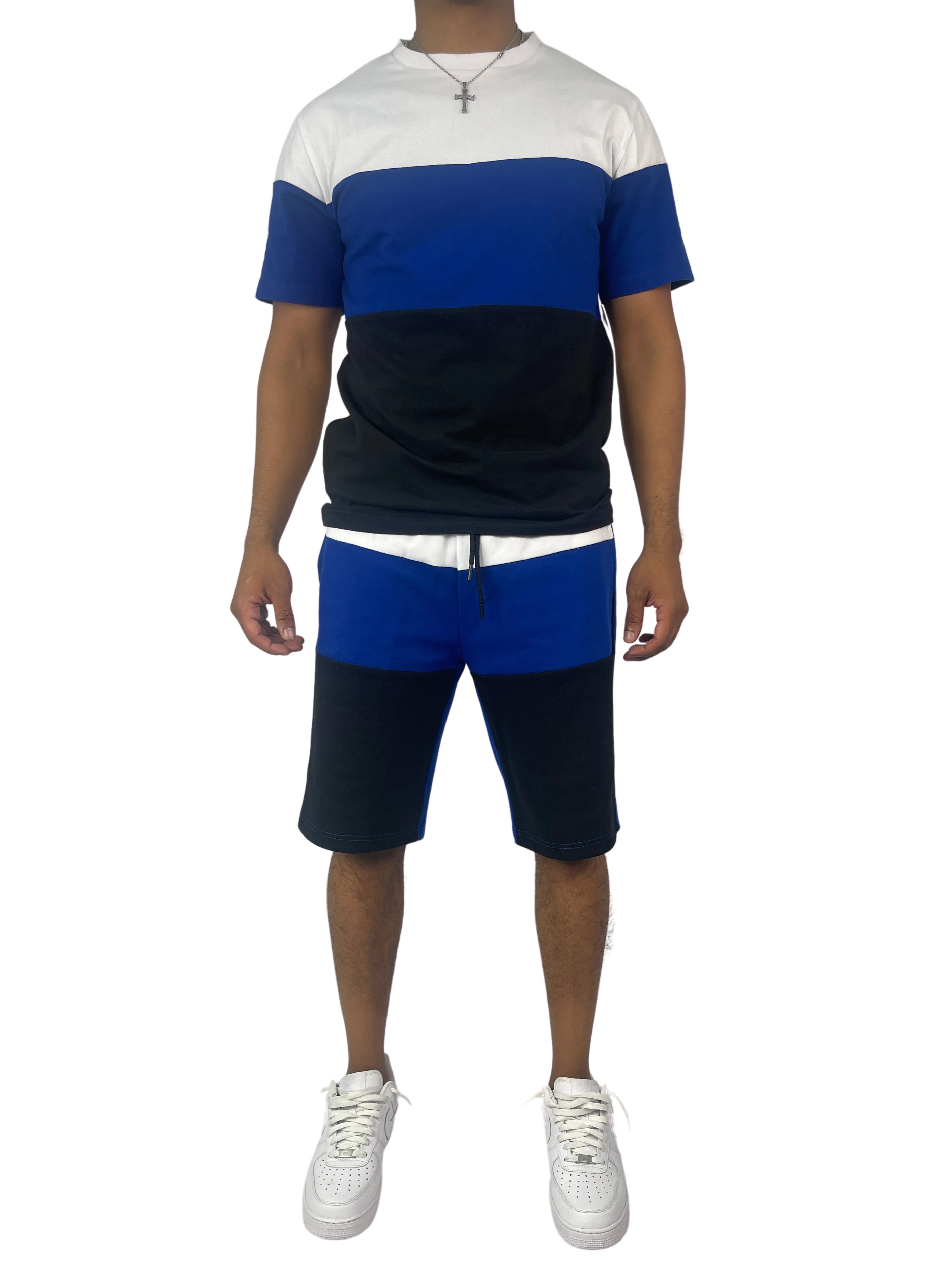 BT-BT229501-Colorblock Short Set