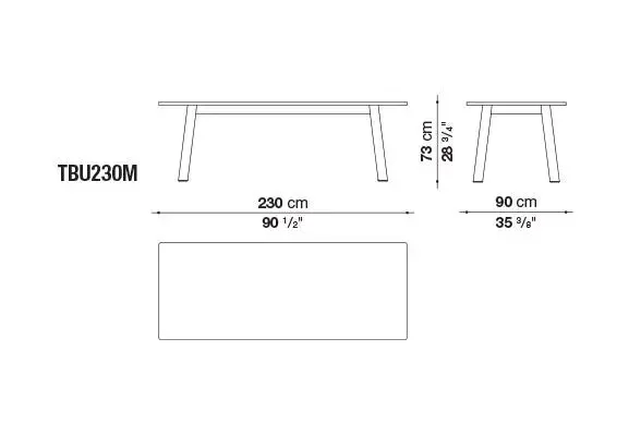 Bull - Rectangular Table