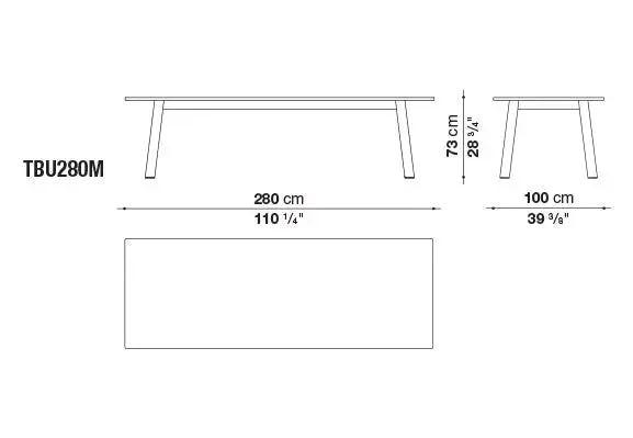 Bull - Rectangular Table