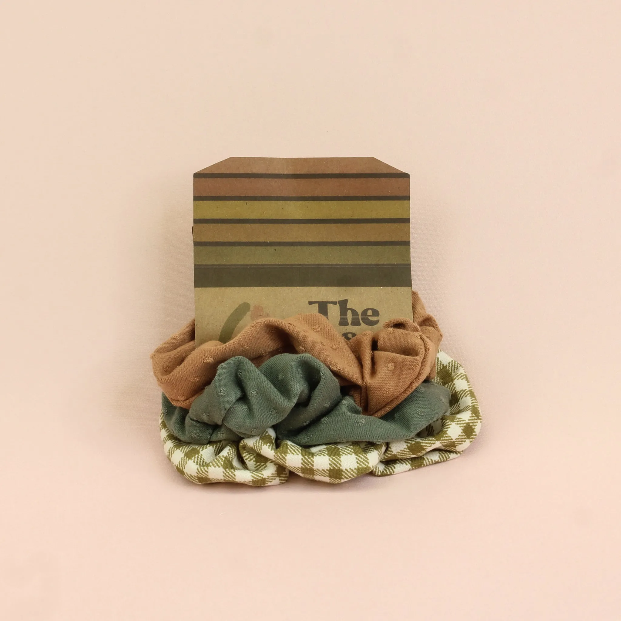 Cabin Core Textured Scrunchie Pack