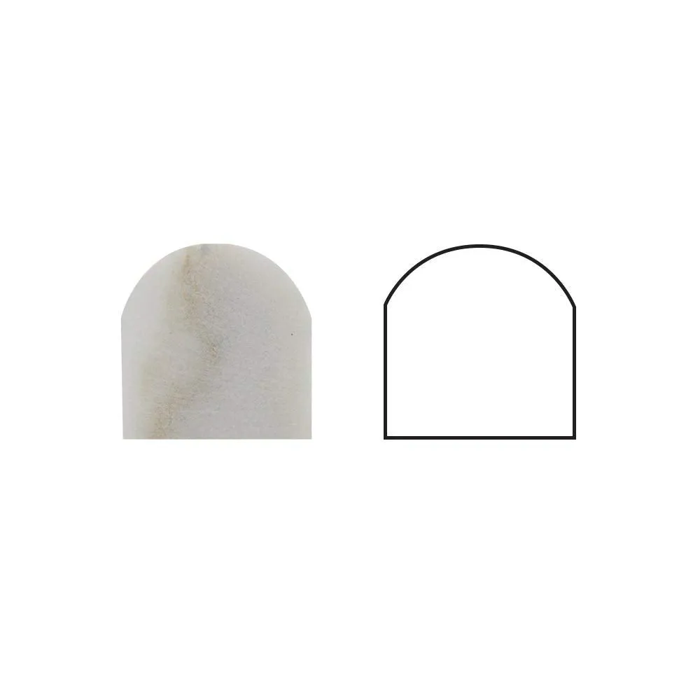 Calacatta Gold (Italian Calcutta) Marble 3/4 X 12 Bullnose Liner, Polished