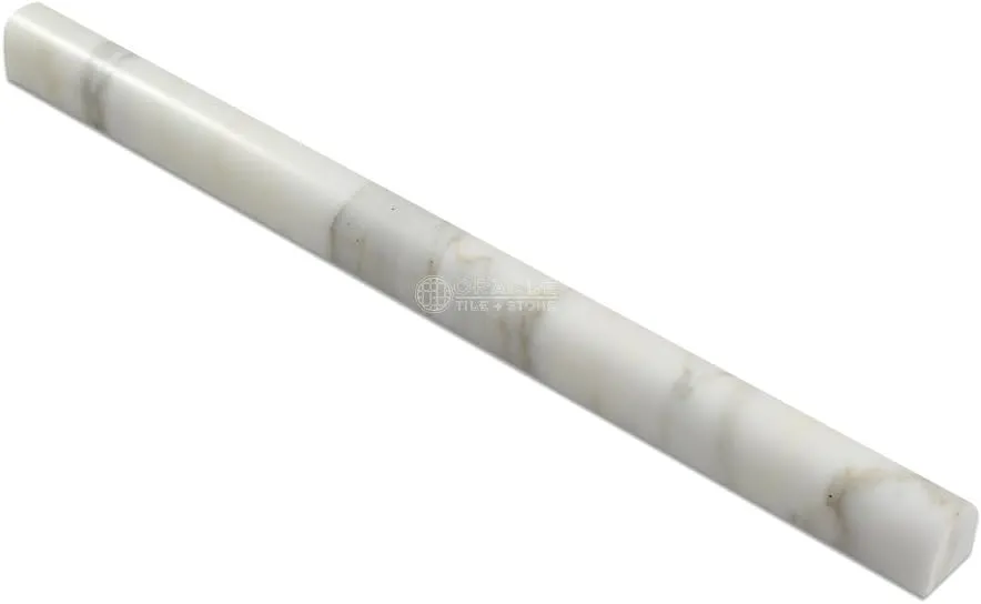Calacatta Gold (Italian Calcutta) Marble 3/4 X 12 Bullnose Liner, Polished