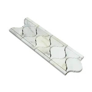 Calacatta Gold (Italian Calcutta) Marble Lantern Border, Polished