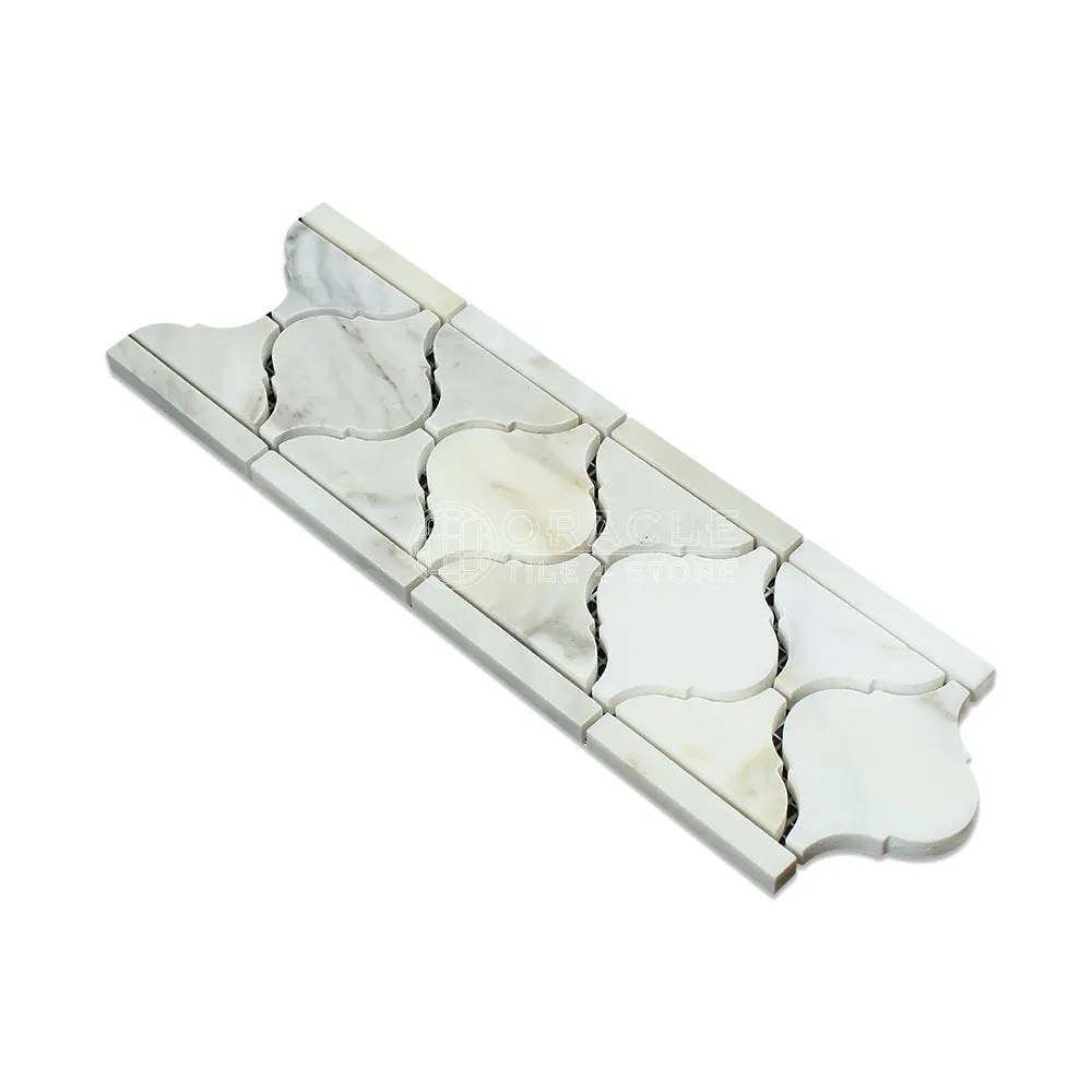 Calacatta Gold (Italian Calcutta) Marble Lantern Border, Polished