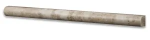 Cappuccino Marble 3/4 X 12 Polished Bullnose Liner - Box of 5 Pcs.