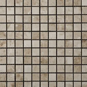 Cappuccino Marble 5/8 X 5/8 Polished Mosaic Tile Mesh - Box of 5 sq. ft.