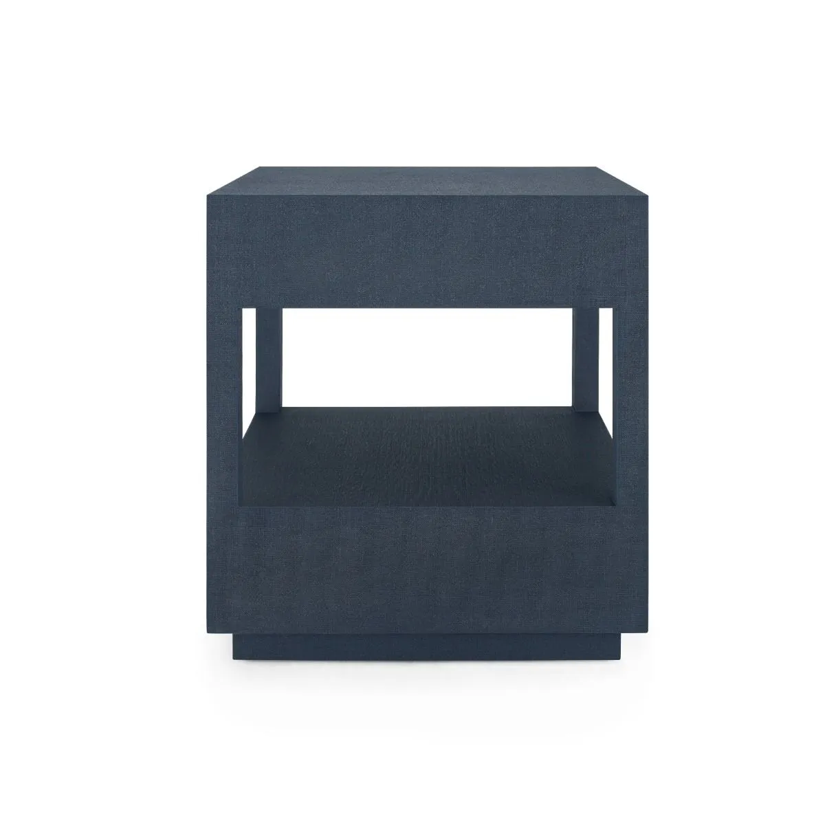 Carmen 2-Drawer Side Table / Blue Steel