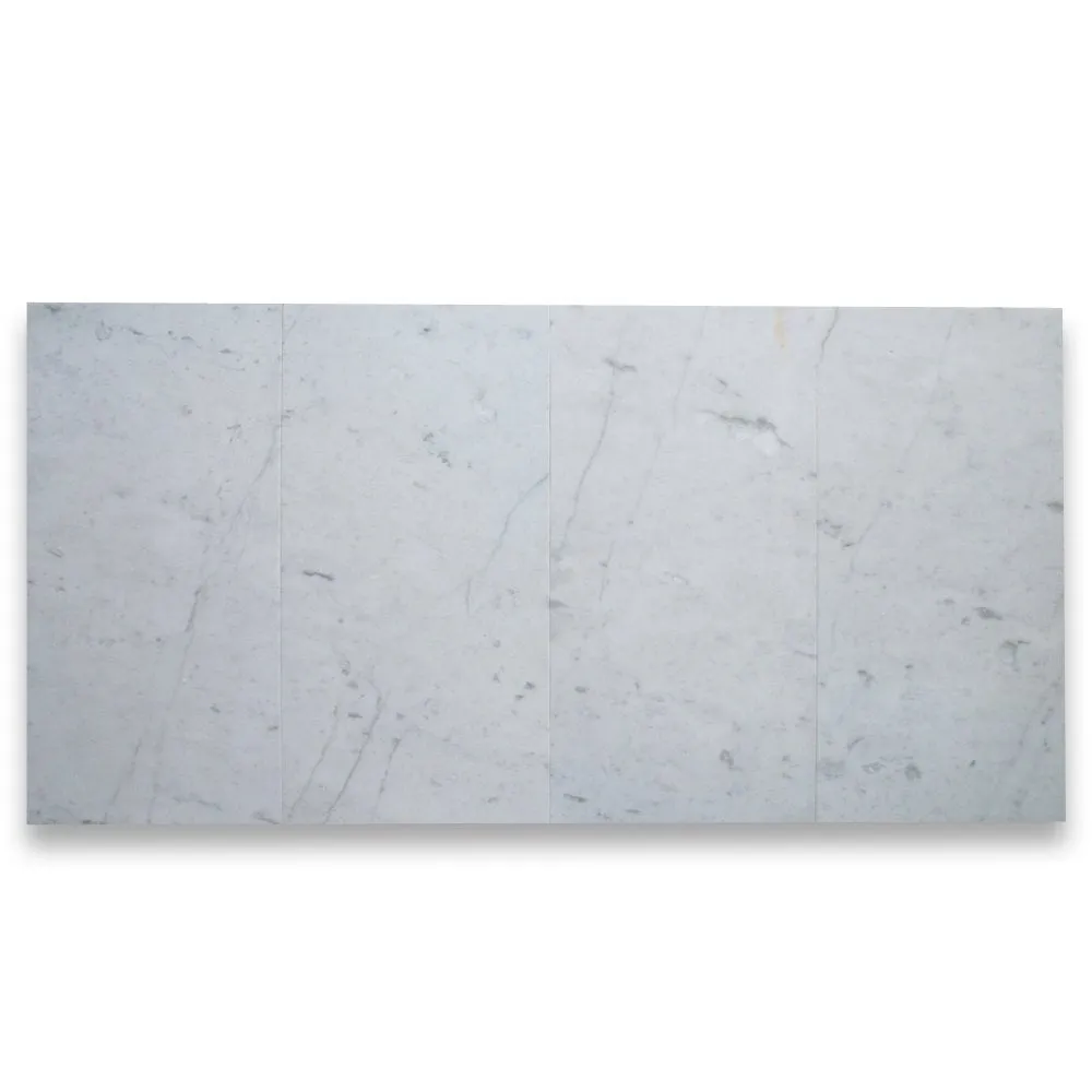 Carrara White Italian Carrera Marble 12x24 Tile Polished - 200 sq.ft.