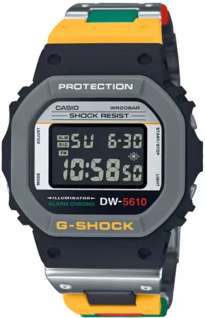 Casio G-Shock Digital Mix Tapes Classic Square Face Multi-Color DW-5610MT-1