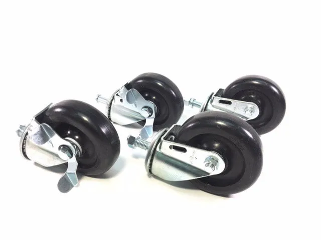 Casters for Density Weighing Table, Set of 4 (2-Locking)