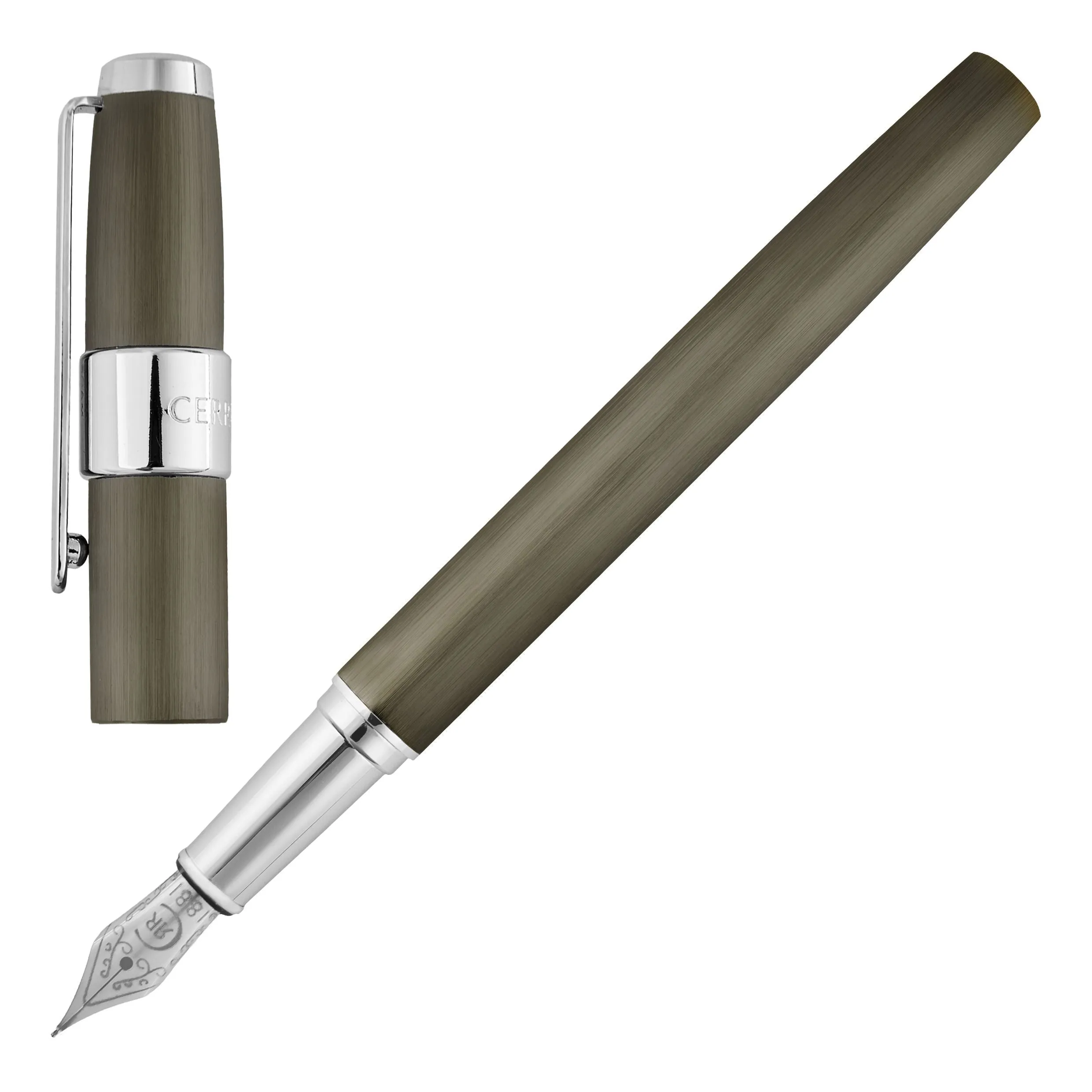 Cerruti 1881 NSW3562D-Fountain pen Block Brushed Gun