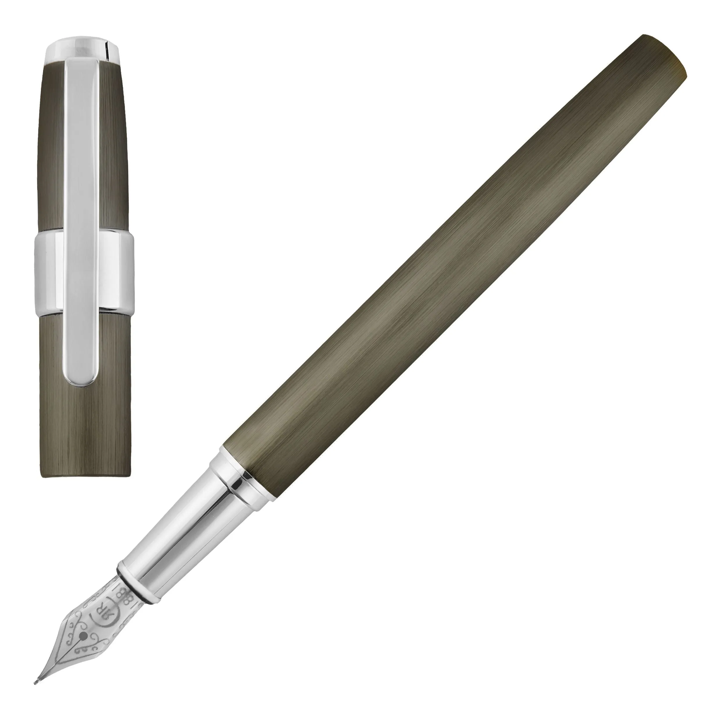 Cerruti 1881 NSW3562D-Fountain pen Block Brushed Gun