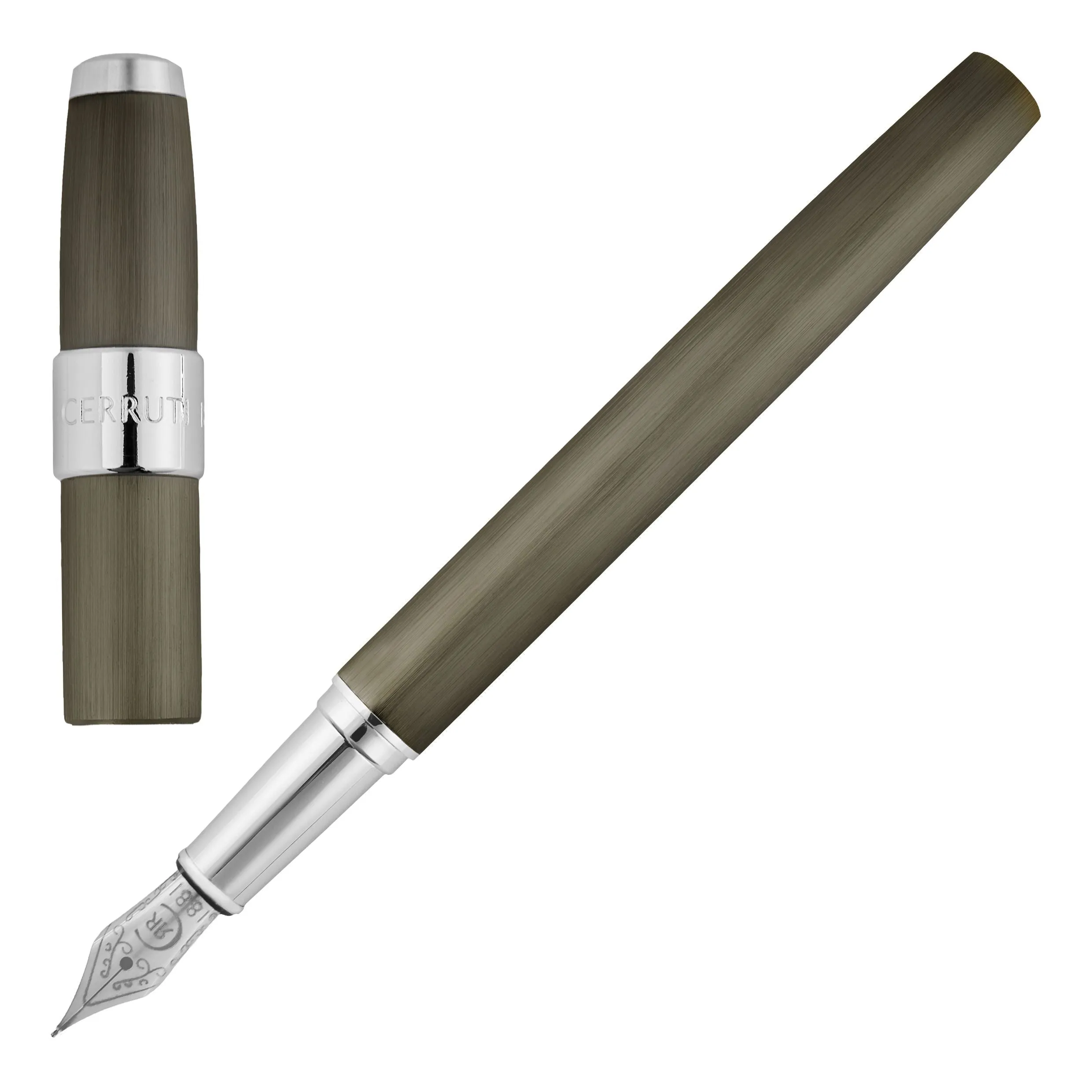 Cerruti 1881 NSW3562D-Fountain pen Block Brushed Gun