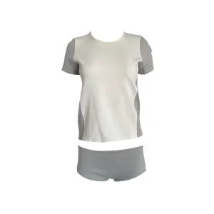 Chanel Grey Colorblock Stretch Logo Set